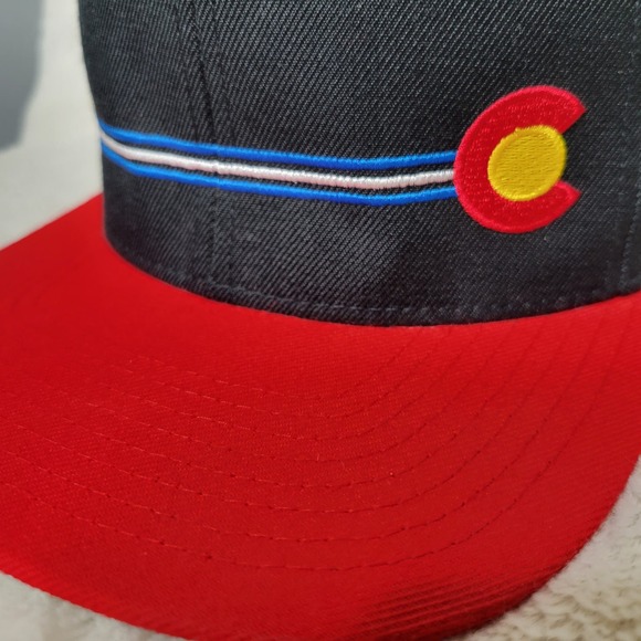 Yupoong The Classics Crested Butte CO Adjustable Snapback Hat Wool Blend Cap - Picture 13 of 14